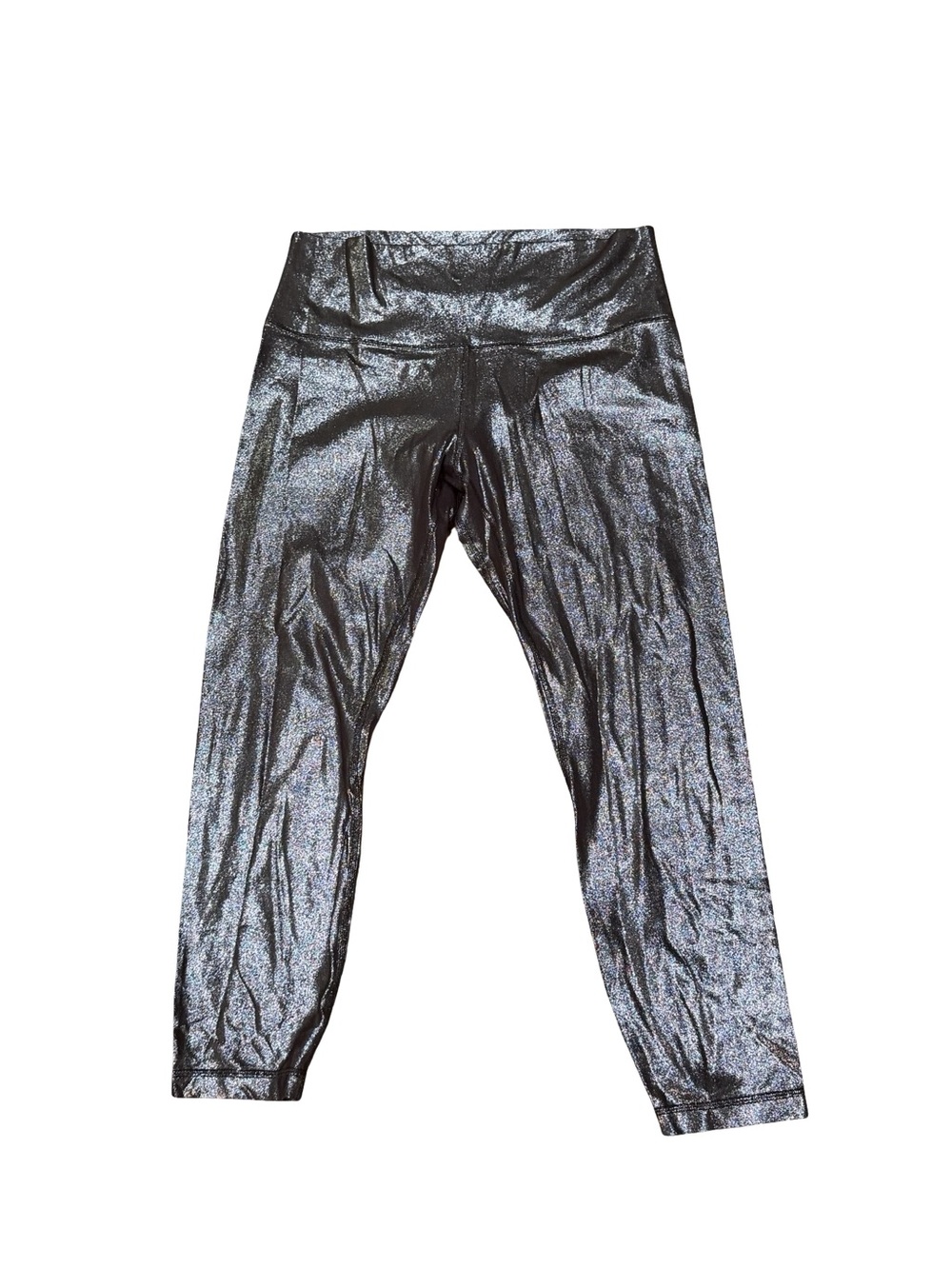 ✨ Lululemon Align High-Rise Crop 21" Radiate Foil Print French Press Size 12 - Picture 6 of 16